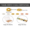 Craftdady 300Pcs 3 Colors Alloy Daisy Spacer Beads PALLOY-CD0001-11-24