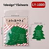 Christmas Theme Paper Self-Adhesive Stickers DIY-M070-10E-1