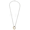 Zinc Alloy Pendant Necklaces NJEW-M211-12B-GP-5