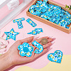 2 Sets Polyester Embroider Self-adhesion Thread Iron on/Sew On Patches PATC-TA0001-54A-7
