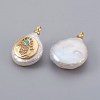 Natural Cultured Freshwater Pearl Pendants PEAR-F008-05G-2