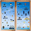 8 Sheets 8 Styles PVC Waterproof Wall Stickers DIY-WH0345-197-1