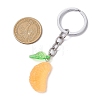 2Pcs Orange Slice Resin Keychains KEYC-JKC01064-3