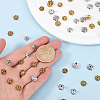 240Pcs 8 Styles Tibetan Style Alloy Flower Bead Caps FIND-SP0001-63-3
