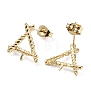 304 Stainless Steel Stud Earring Findings STAS-Q313-01G-2