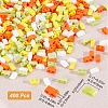 800Pcs 4 Colors 2-Hole Glass Seed Beads SEED-CN0001-04-2