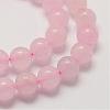 Natural Rose Quartz Beads Strands G-P281-02-8mm-3