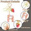 Alloy & Resin Pendant Decorations HJEW-YW00401-04-4