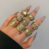 Adjustable Ethnic Style Alloy Cuff Rings FS-WGD767D-06-1