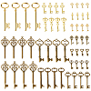 64Pcs 14 Styles Alloy Pendants FIND-DC0008-39-1