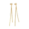Brass Earring Nuts KK-H536-03G-1