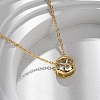 Brass Pave Cubic Zirconia Birth Stone Constellation Pendant Cable Chain Necklaces LS-NJEW-D334-01G-03-1