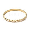 304 Stainless Steel Glass Hinged Bangles for Women BJEW-B168-14G-3
