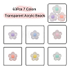 63Pcs 7 Colors Transparent Acrylic Beads TACR-YW0001-42-2