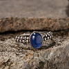 925 Sterling Silver with Natural Kyanite Finger Rings WGB2E64-33-1