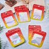 60Pcs Rectangle Glitter Holographic Plastic Resealable Packaging Bags ABAG-TA0001-97A-02-4