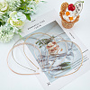 6Pcs 6 Style Alloy Double Hair Band Findings AJEW-FH0002-83-3