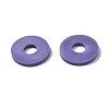 Flat Round Eco-Friendly Handmade Polymer Clay Beads CLAY-R067-10mm-03-7