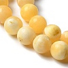 Natural Yellow Jade Beads Strands LS-G-F591-17-10MM-7