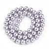 Baking Paint Pearlized Glass Pearl Bead Strands HY-N002-8mm-A04-3