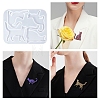 Cat Shape Brooch DIY Silhouette Silicone Mold PW-WG39523-01-2