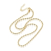 2.5MM Brass Oval Link Chain Necklaces NJEW-M108-20G-2
