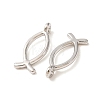 Religious Jewelry Tibetan Style Alloy Jesus Fish/Christian Ichthys Ichthus Pendants TIBEP-3498-P-RS-2