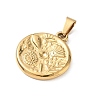 304 Stainless Steel Pendants Rhinestone Settings SA-CBA34D4-04G-2