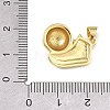 Football Theme Brass Enamel Pendants KK-A303-01C-G-4