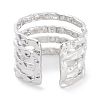 304 Stainless Steel Multi-layer Open Cuff Rings RJEW-K273-03P-3