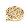 Brass Micro Pave Cubic Zirconia Pendants KK-L228-33G-2