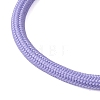 Braided Round Polyester Cord Bracelet Makings FB-CBAEDA0-01G-33-2