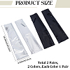 2 Pairs 2 Colors Polyester Long Fingerless Gloves AJEW-CL0006-23-2