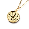 Brass Micro Pave Cubic Zirconia Pendant Necklaces NJEW-L146-34B-G-3