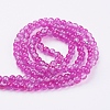 Crackle Glass Beads Strands X-CCG-Q002-6mm-09-2