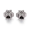 304 Stainless Steel European Style Large Hole Beads STAS-T072-142P-2