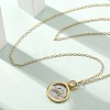 Brass Twelve Constellations Tarot Pendant Necklaces NJEW-Q006-01F-G-1