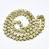 Electroplate Non-magnetic Synthetic Hematite Beads Strands X-G-S352-45-2