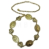 Alloy Ethnic-style Oval Link Chain Belts for Women FS-WG752C3-02-1