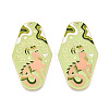 Rack Plating Alloy and Enamel Big Pendants ENAM-T021-29C-1