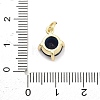 Brass Glass Pendants KK-H527-14G-01-3