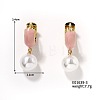 Round Pearl Hoop Earrings for Women IR2603-3-1