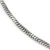 304 Stainless Steel Snake Chain Anklets AJEW-G024-07P-2