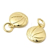 Sports Brass Charms KK-A289-04D-G-2