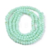 Electroplate Opaque Solid Color Glass Beads Strands EGLA-A044-P1mm-L14-3