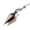 Resin Bullet Dowsing Pendulum Big Pendants G-H058-01AS-10-2