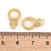 Brass Micro Pave Clear Cubic Zirconia Pendant Bail CU-CBA5CB0-07G-3