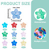 90Pcs 9 Colors Transparent Glass Beads GLAA-TA0004-42-4