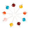 30Pcs 5 Colors Resin Pendants RESI-CJ0001-222-1