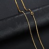 Stainless Steel Box Chain Necklace NJEW-YWC0001-02G-03-1
